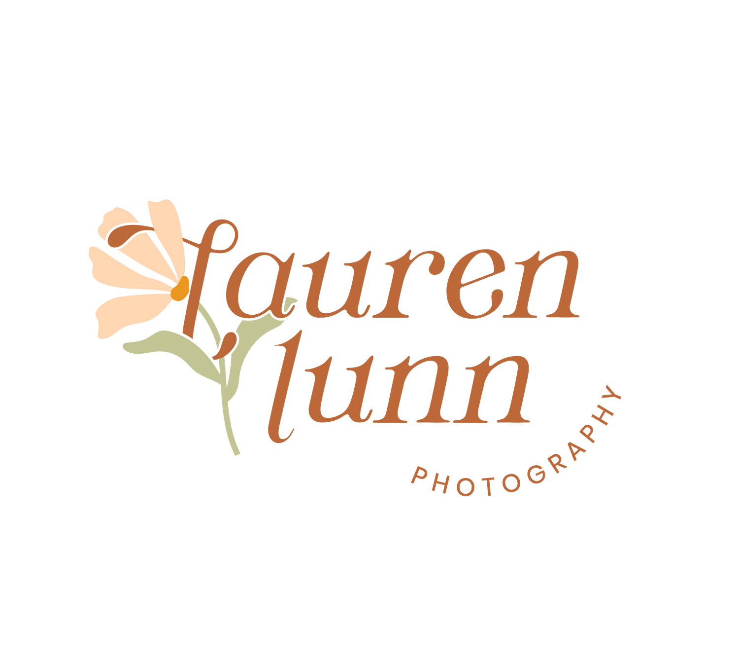 Lauren Lunn Photography logo, family and newborn photographer in Adelaide, South Australia.