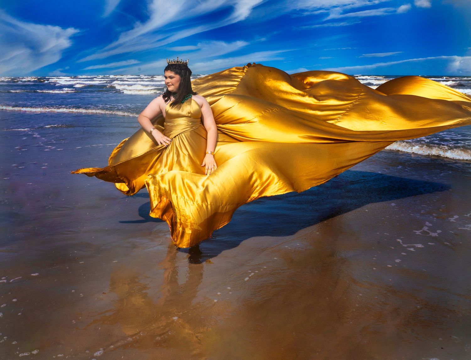 Specializing Flying Dress portraits, colorful, darker, bolder, Texas Photographer, Destination Photographer, San Antonio Photographer, Beach