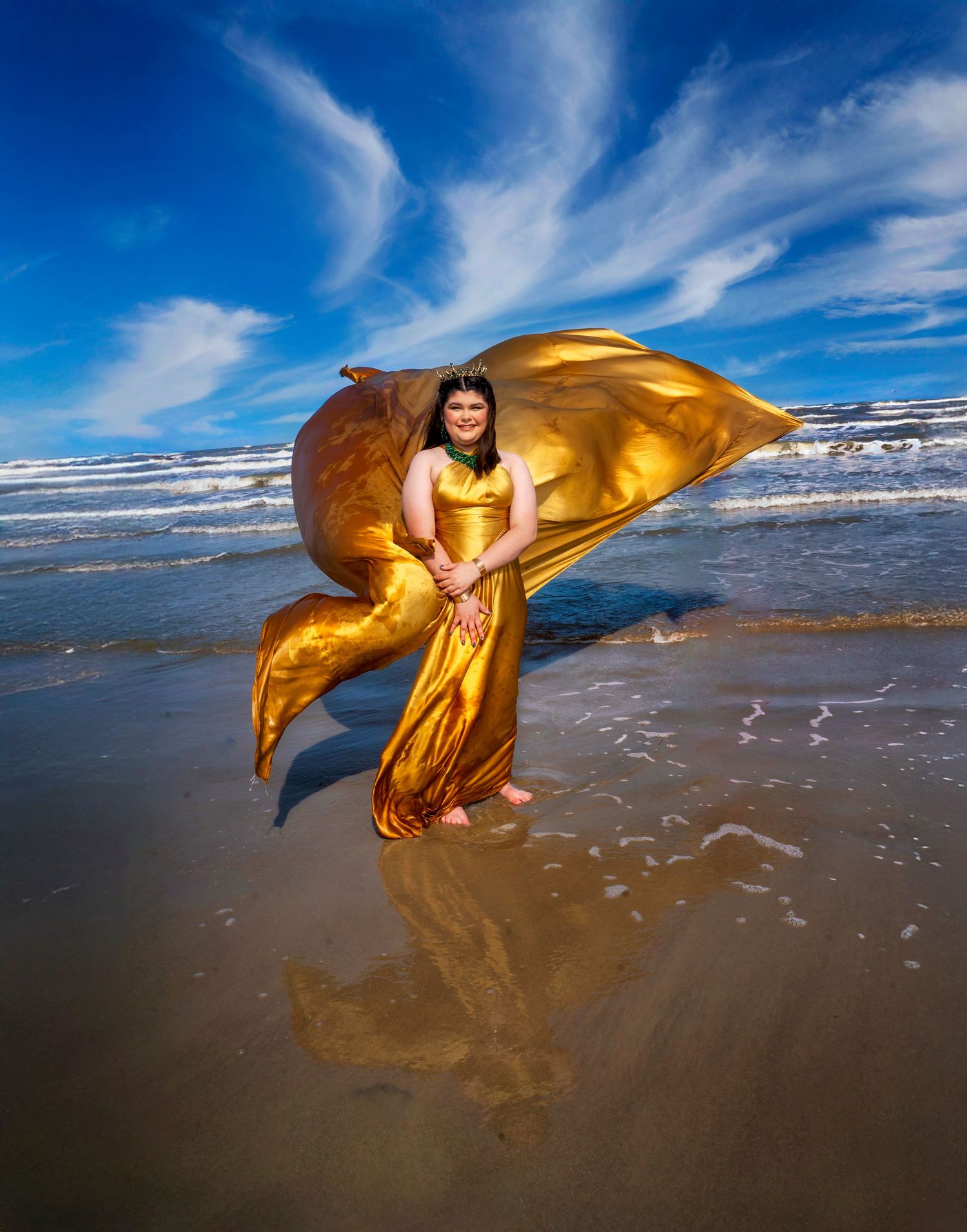 Specializing Flying Dress portraits, colorful, darker, bolder, Texas Photographer, Destination Photographer, San Antonio Photographer, Beach