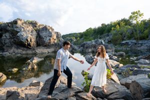 Great Falls Park Engagement Photographer