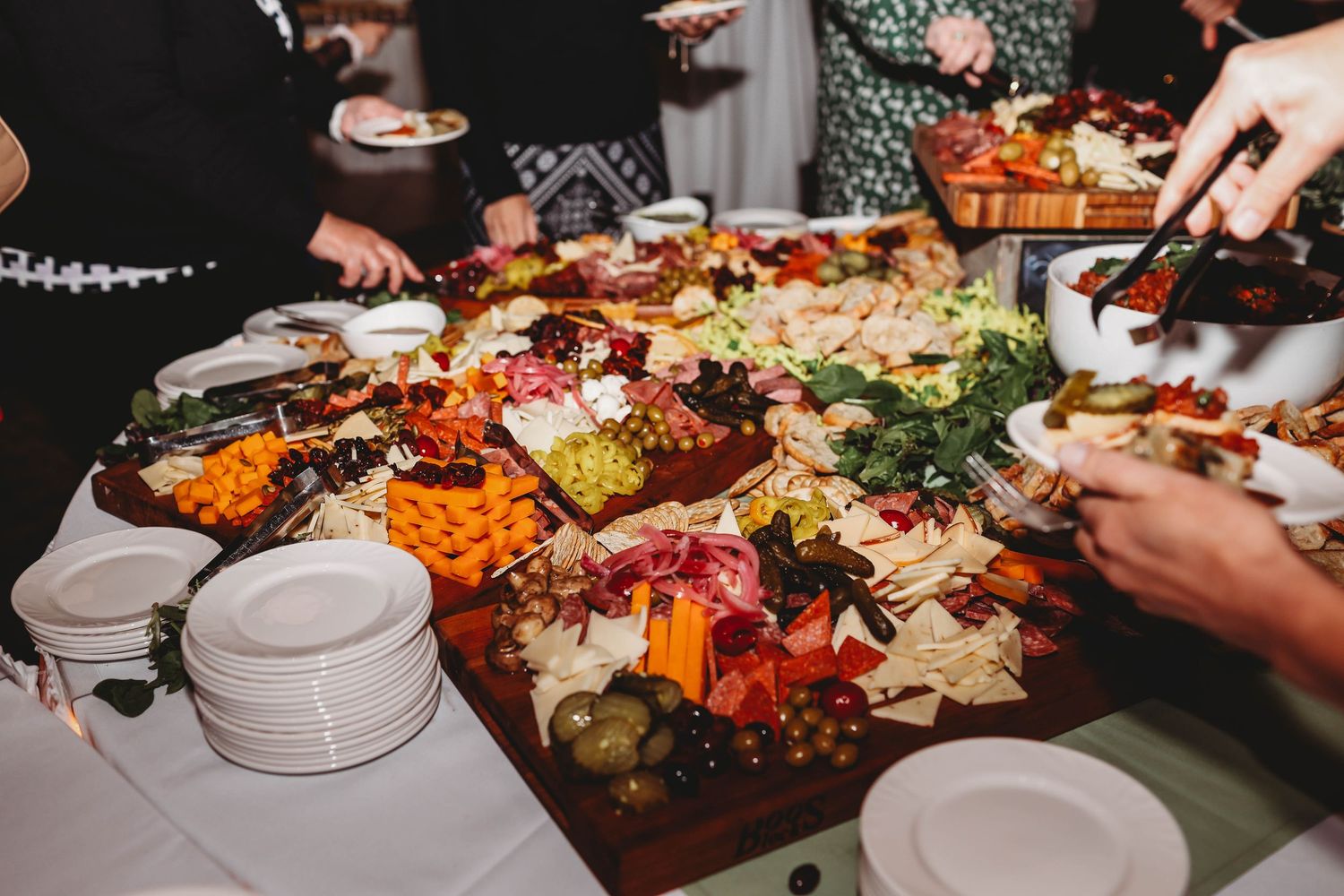 Bradford Chamber of Commerce dinner, charcuterie, event photography