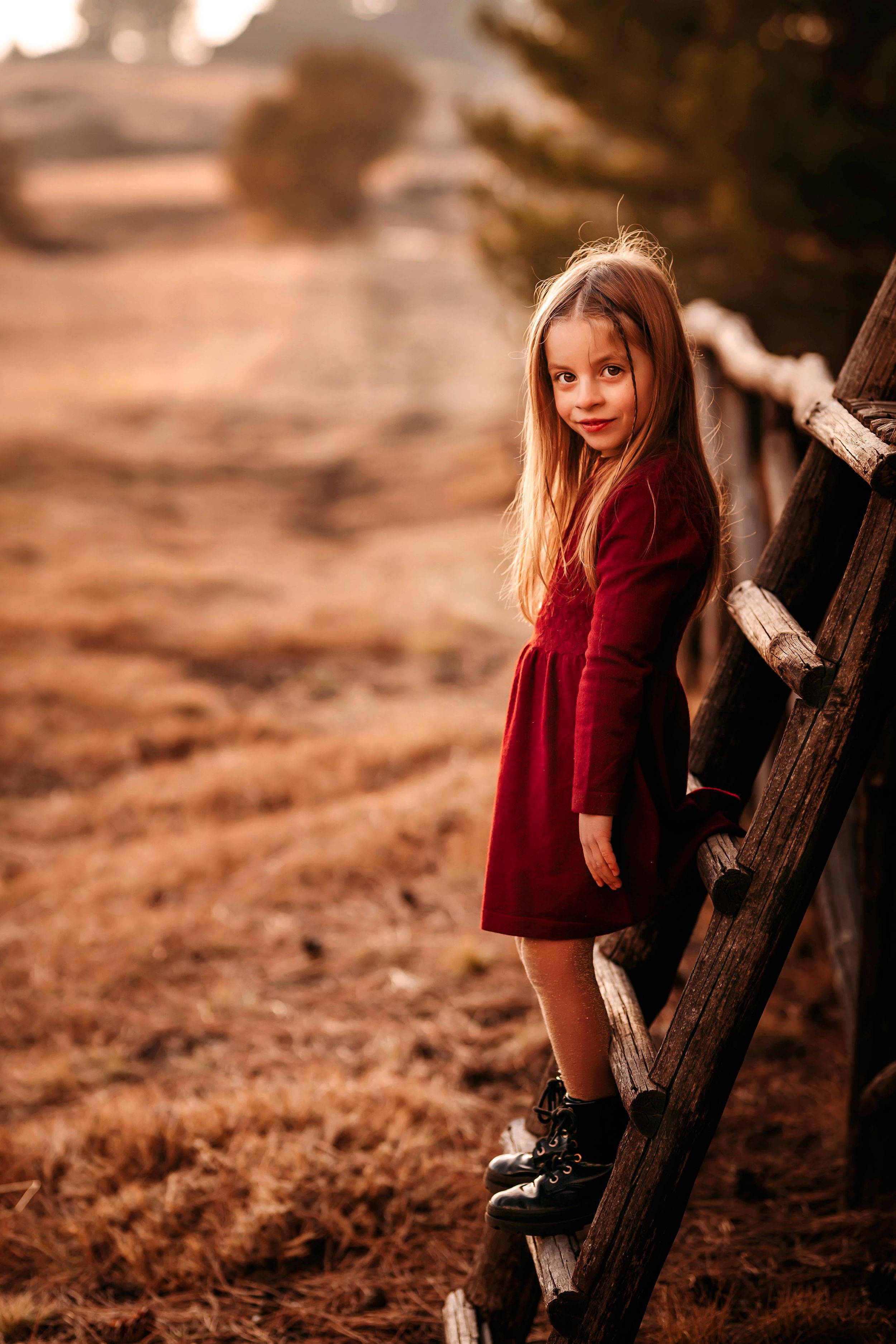ritratto fotografico bambina in esterna, Sicilia