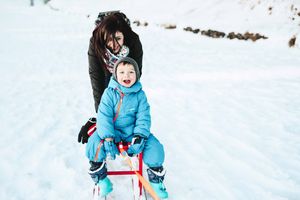 servizio fotografico di famiglia sulla neve, ANTONELLA PLATANIA
