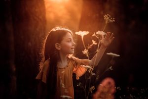 servizio fotografico bambina in esterna