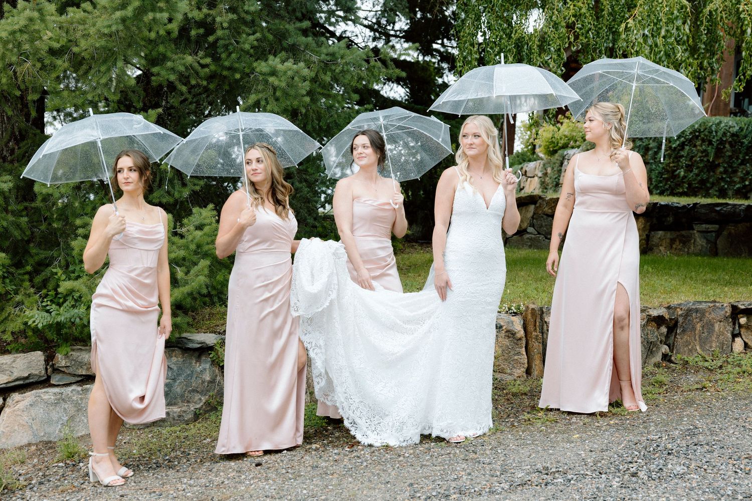 Glamorous black-tie wedding reception with crystal chandeliers at an Okanagan resort.