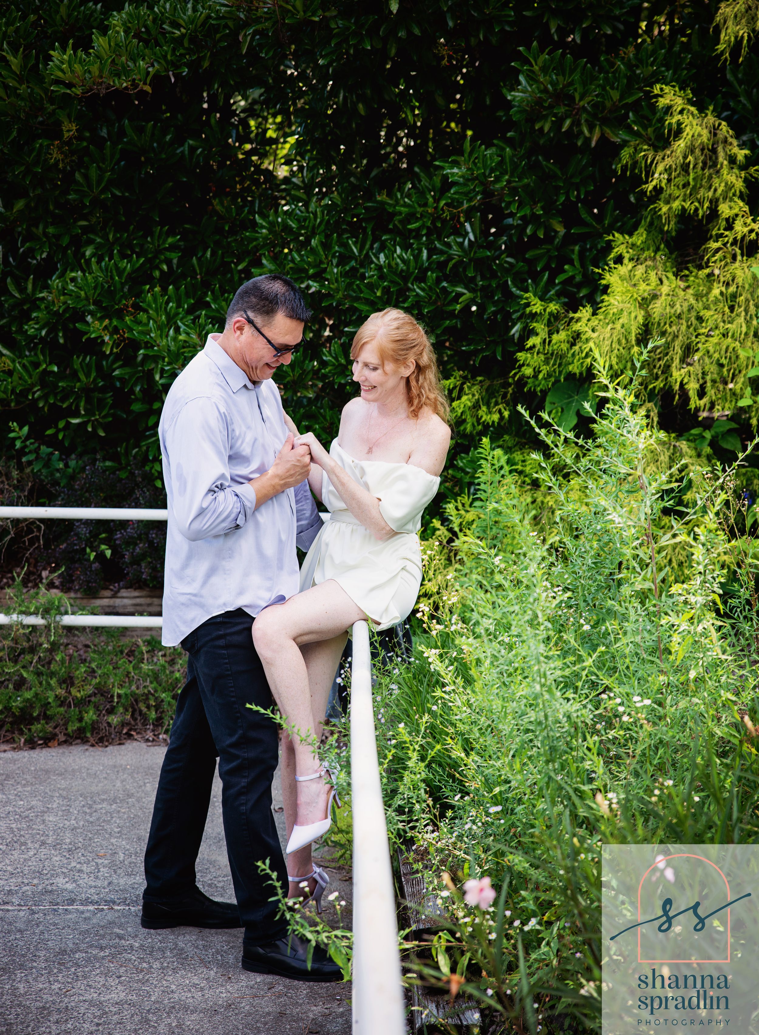 Engagement session at Durham Life of Science Butterfly Exhibit