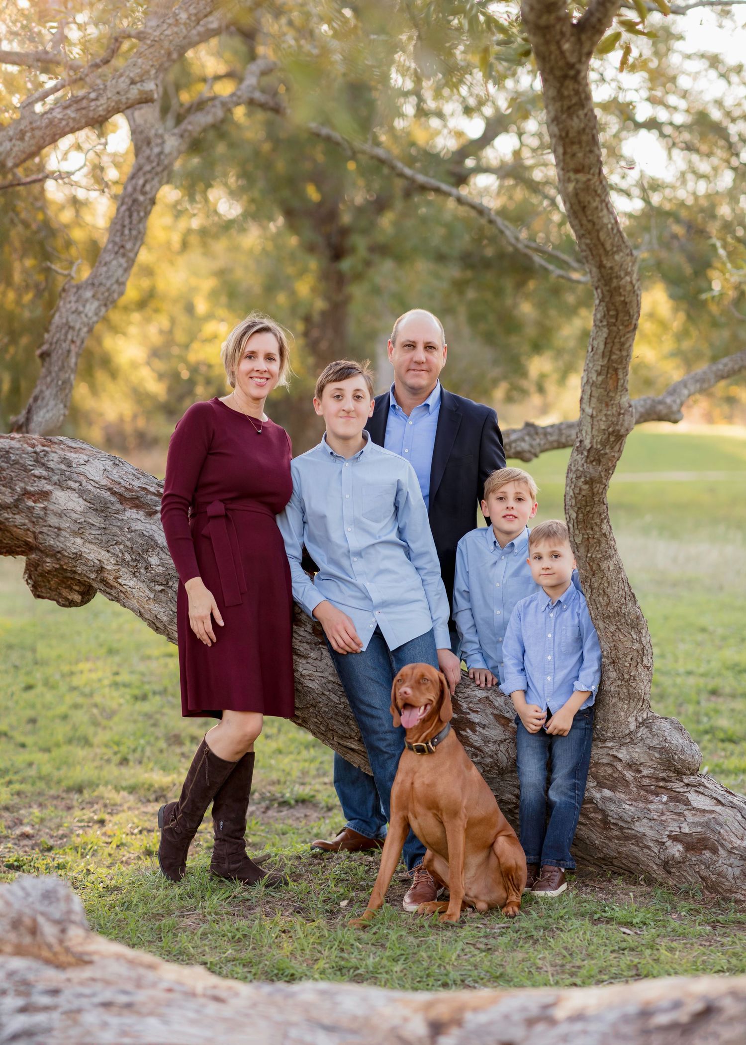 Berry Springs Park Georgetown Texas Fall Family Mini Session Fall 2024