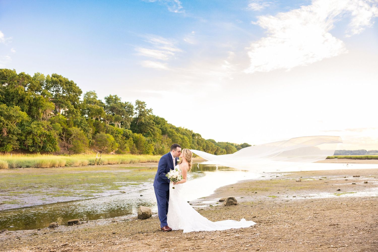 Couple at the beach in Stony Brook