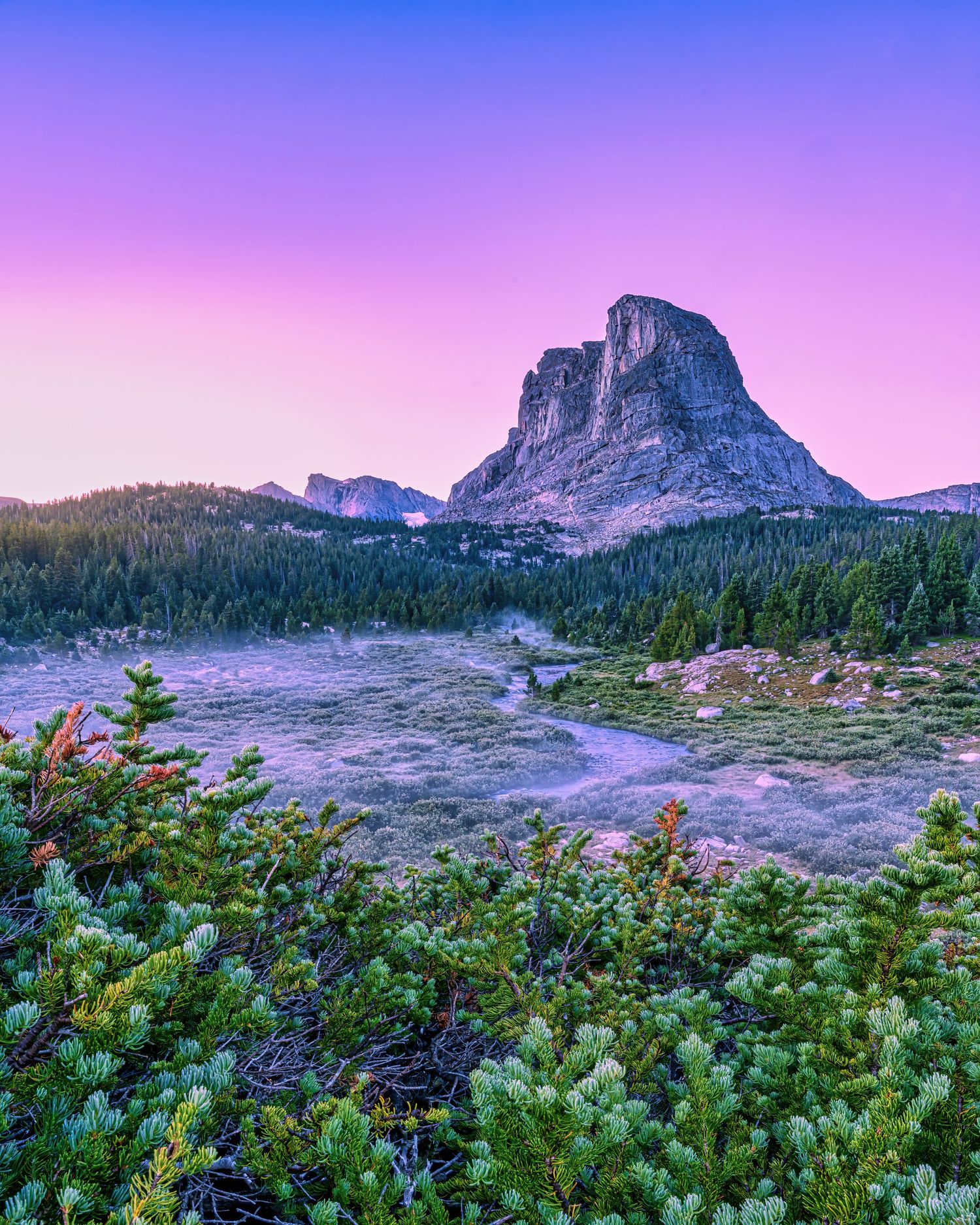 Wind River Range at sunrise photo by Denver Drone, Hospitality, Travel & Tourism photographer Captain Colorado Photography.