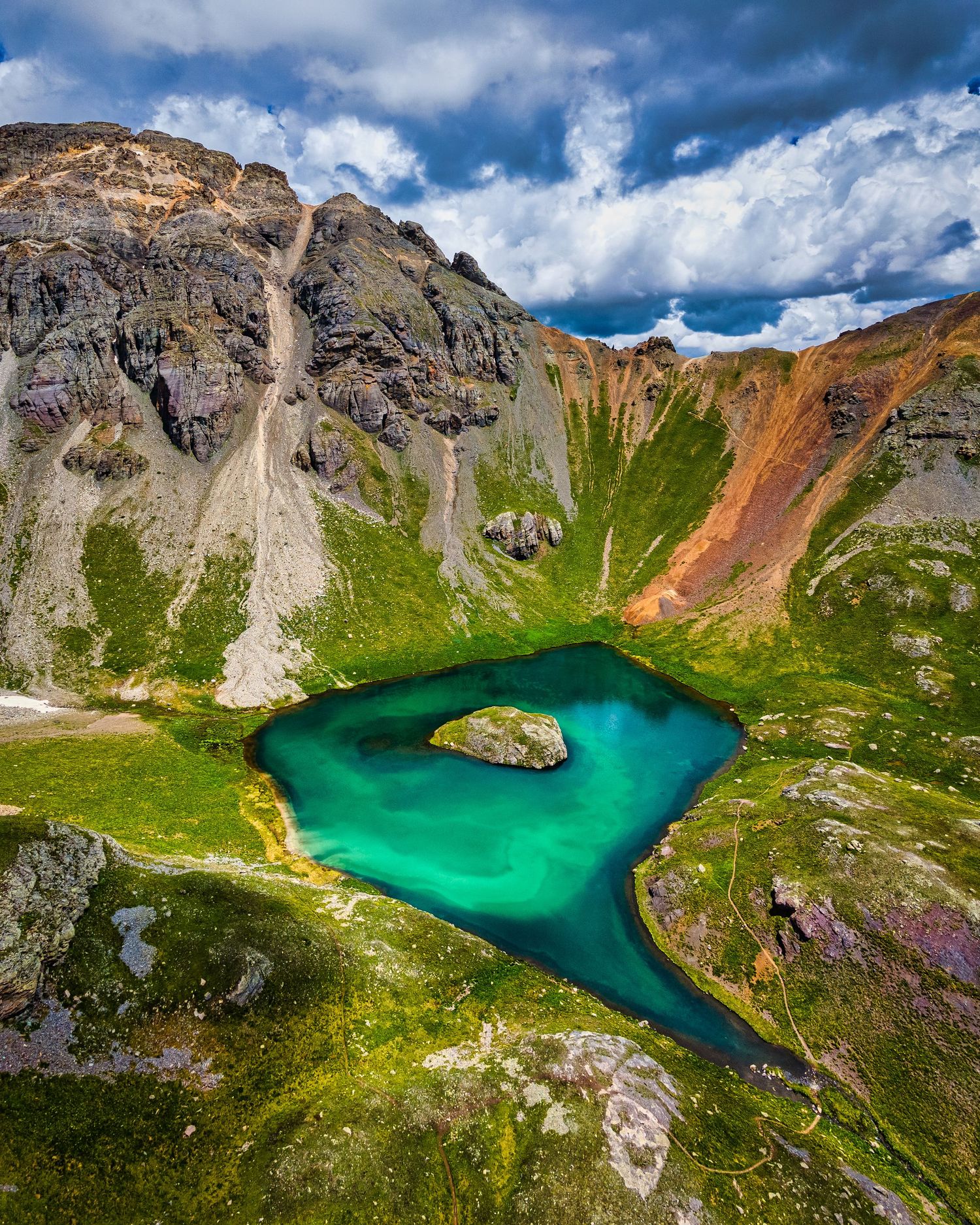 Aerial/Drone photo of Island Lake by Denver Drone, Hospitality, Travel & Tourism photographer Captain Colorado Photography.