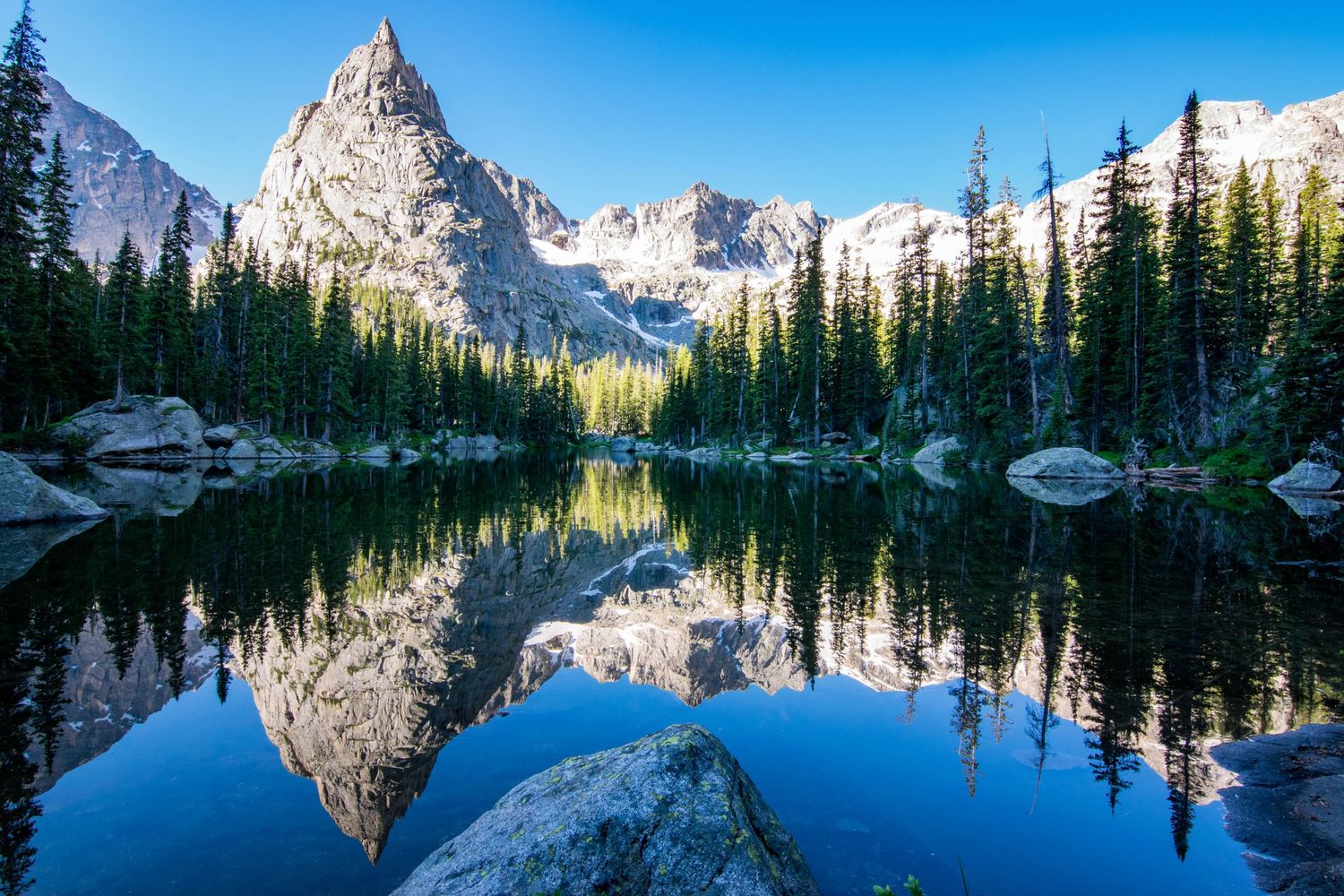 Reflection photo of Lone Eagle Peak by Denver Drone, Hospitality, Travel & Tourism photographer Captain Colorado Photography.