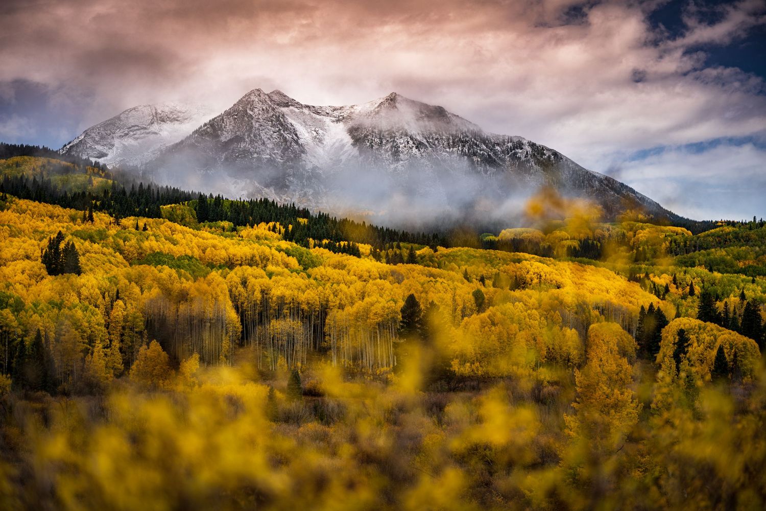 Fall photo in Crested Butte by Denver Drone, Hospitality, Travel & Tourism photographer Captain Colorado Photography.
