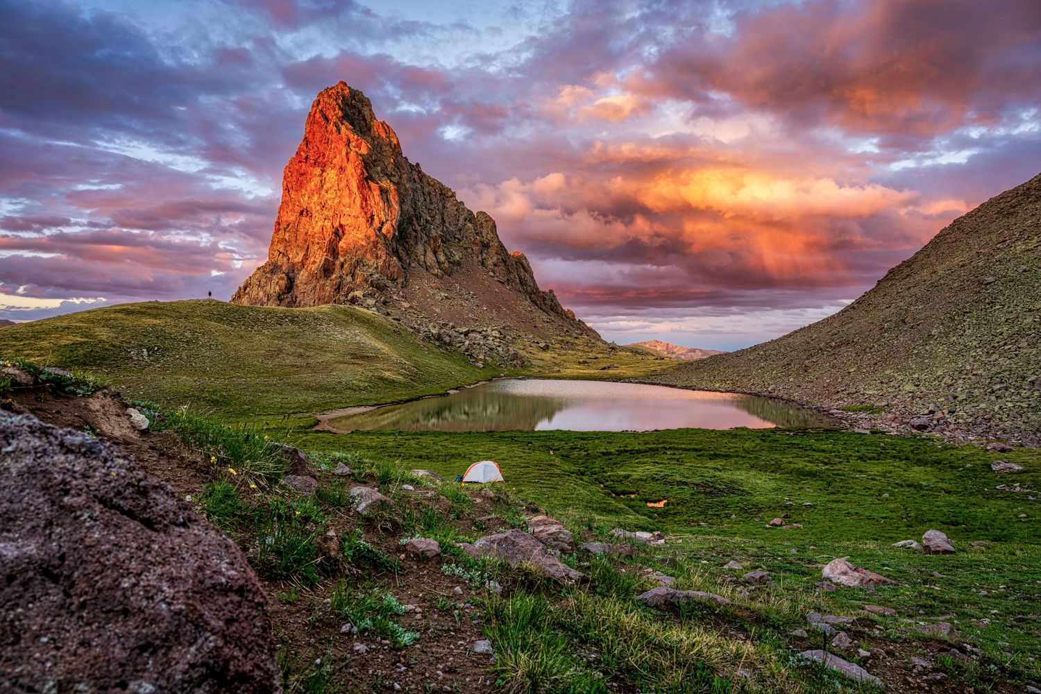 Dragon's Back at Sunset photo by Denver Drone, Hospitality, Travel & Tourism photographer Captain Colorado Photography.