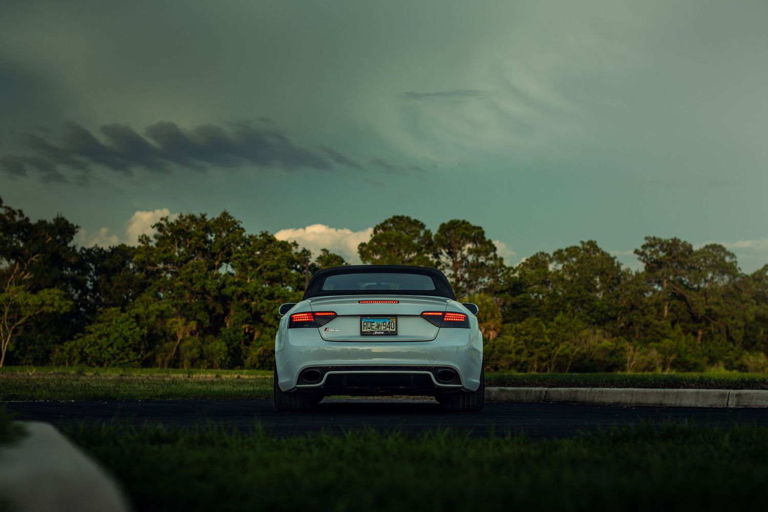 white audi