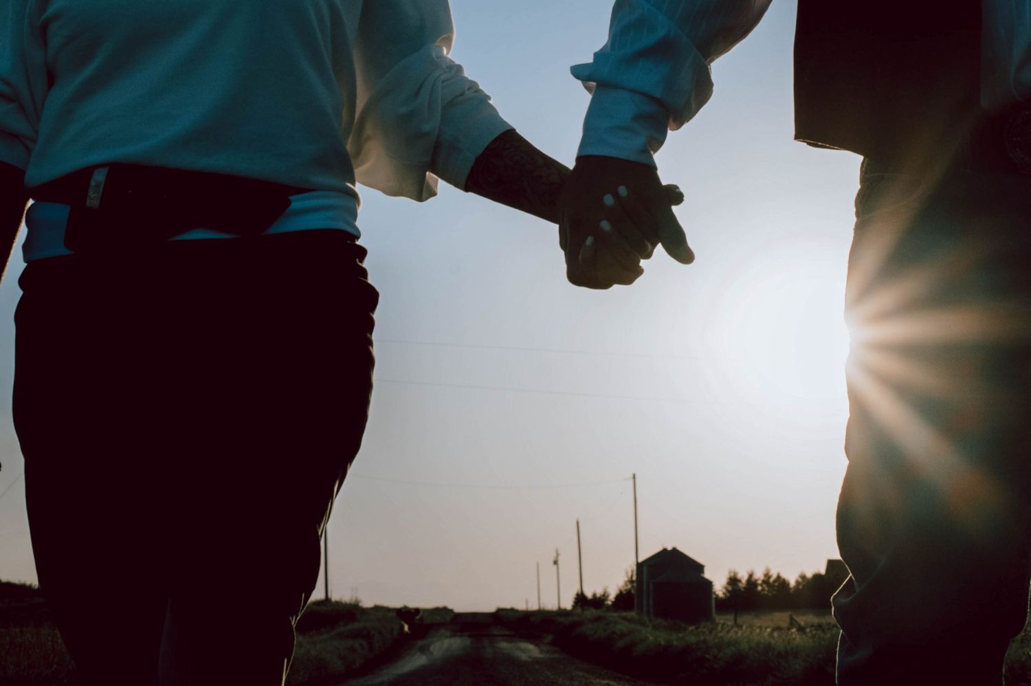 Engagement Photography - Couple Intimates in Mossleigh, Alberta.