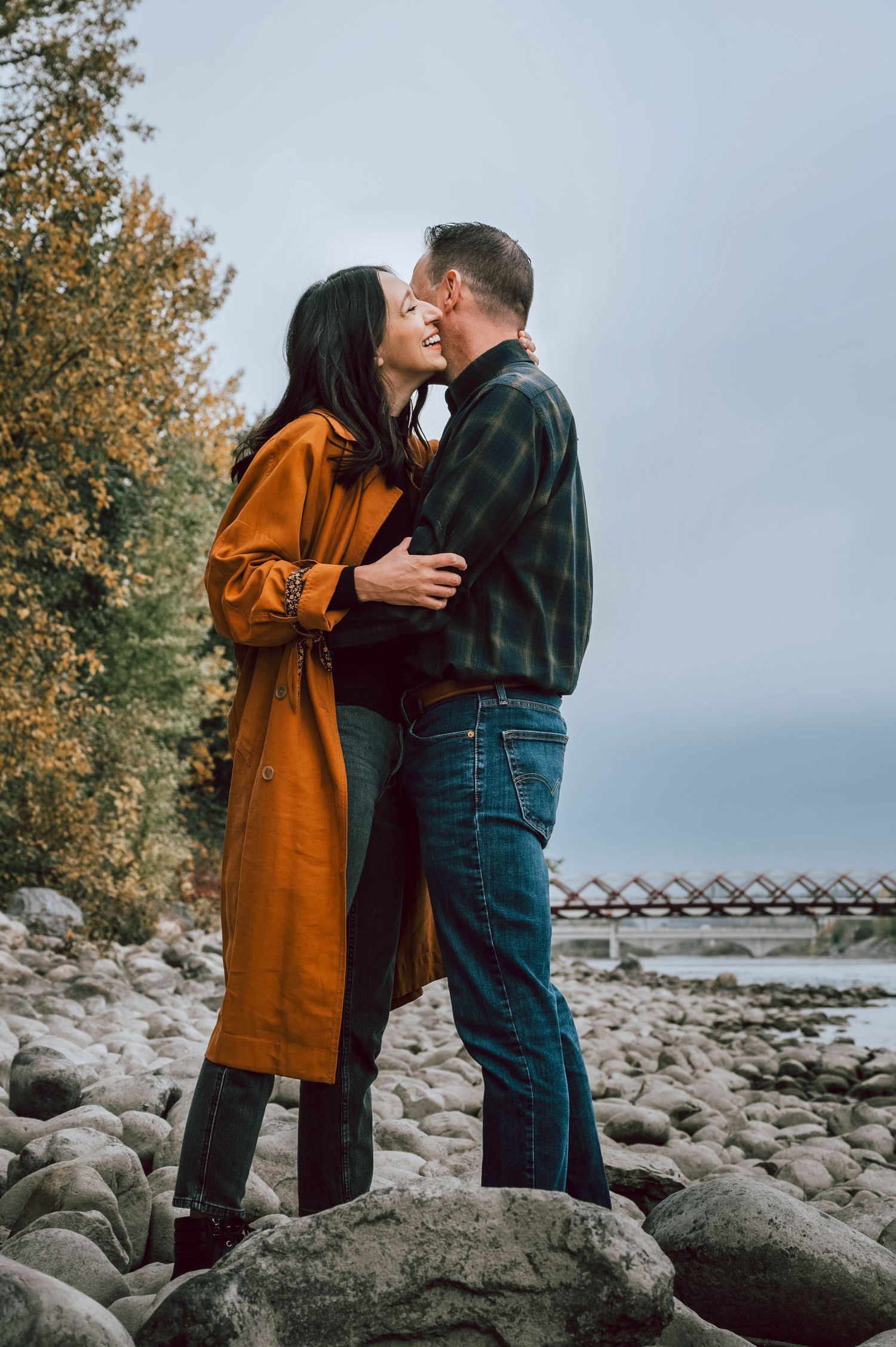 Engagement Photography - Couple Intimates in Calgary, Alberta.