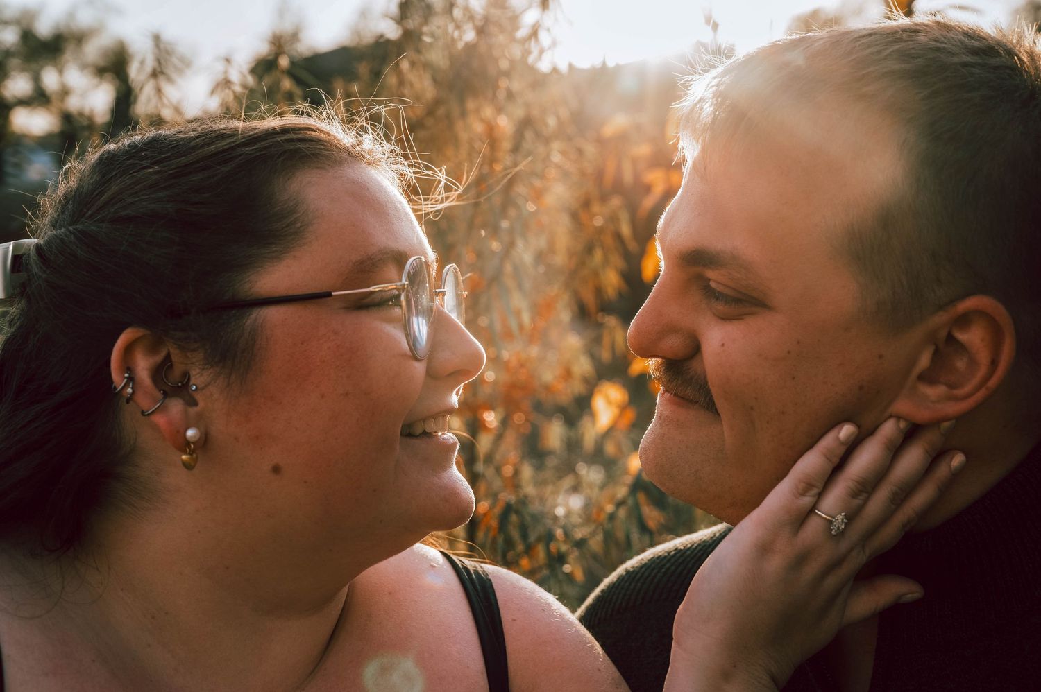 Engagement Photography - Couple Intimates in Calgary, Alberta.