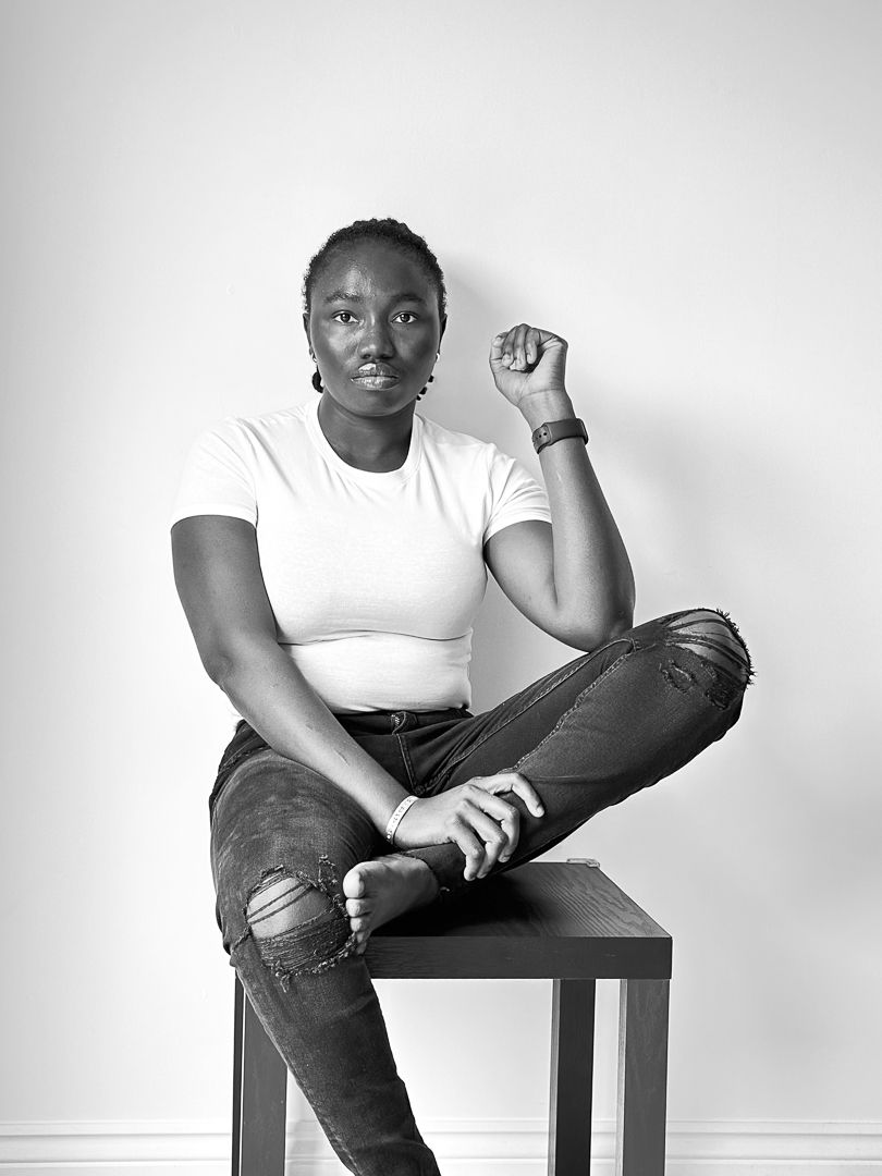 portrait image of Gift Adeneye birth photographer Edinburgh