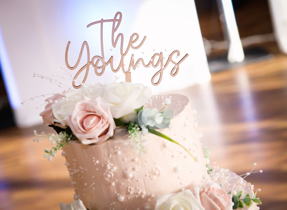 The Bride and Grooms cake taken before the cake cutting at the Double Tree Hilton South Queensferry.