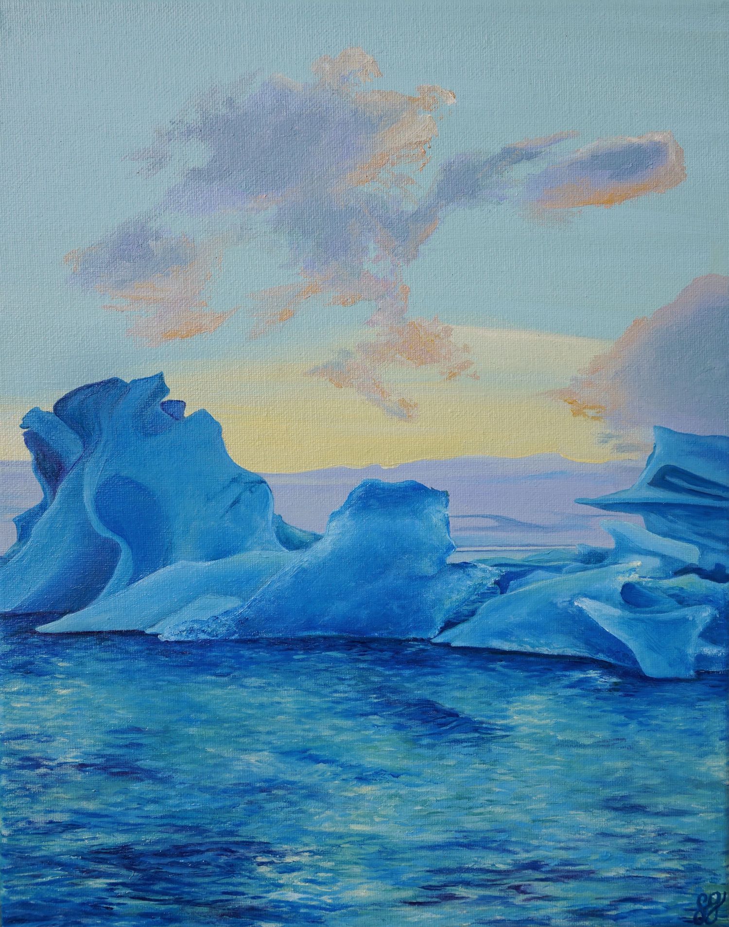 Oil painting: iceland