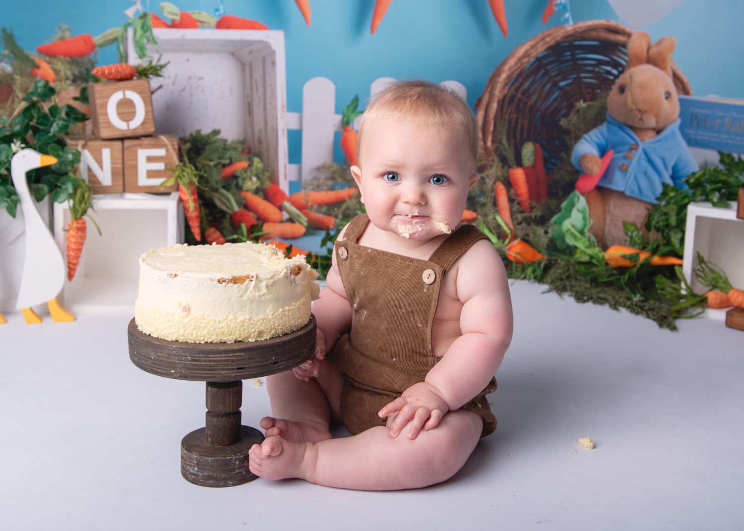 bromsgrove cakesmash balloons Peter rabbit Worcester first birthday
