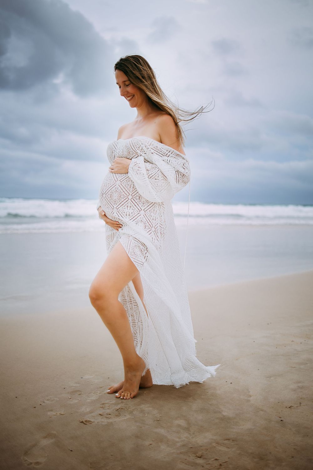 lush gold dress Grace Elegant Maternity Gown main image 1