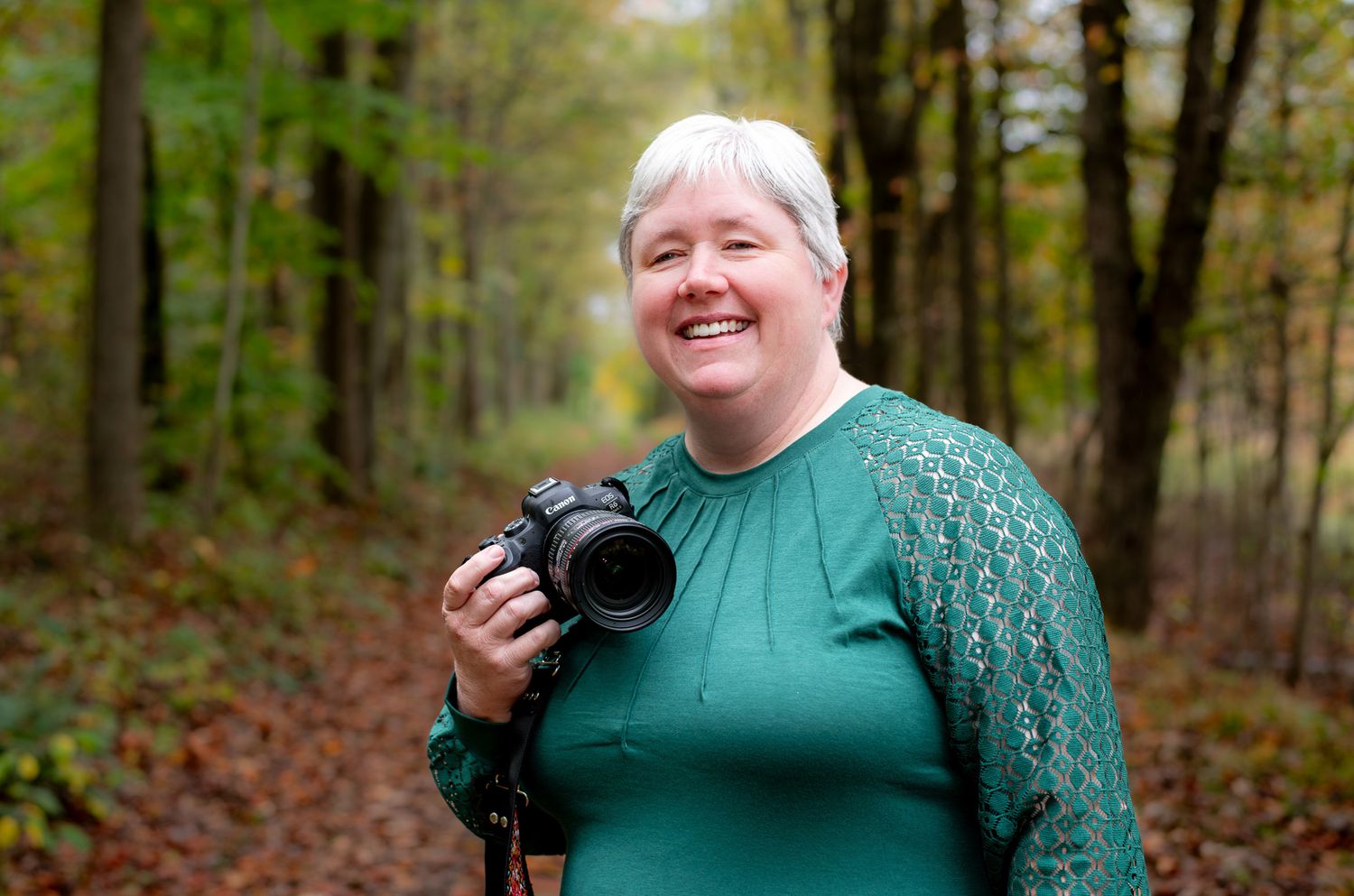 self portrait with a camera