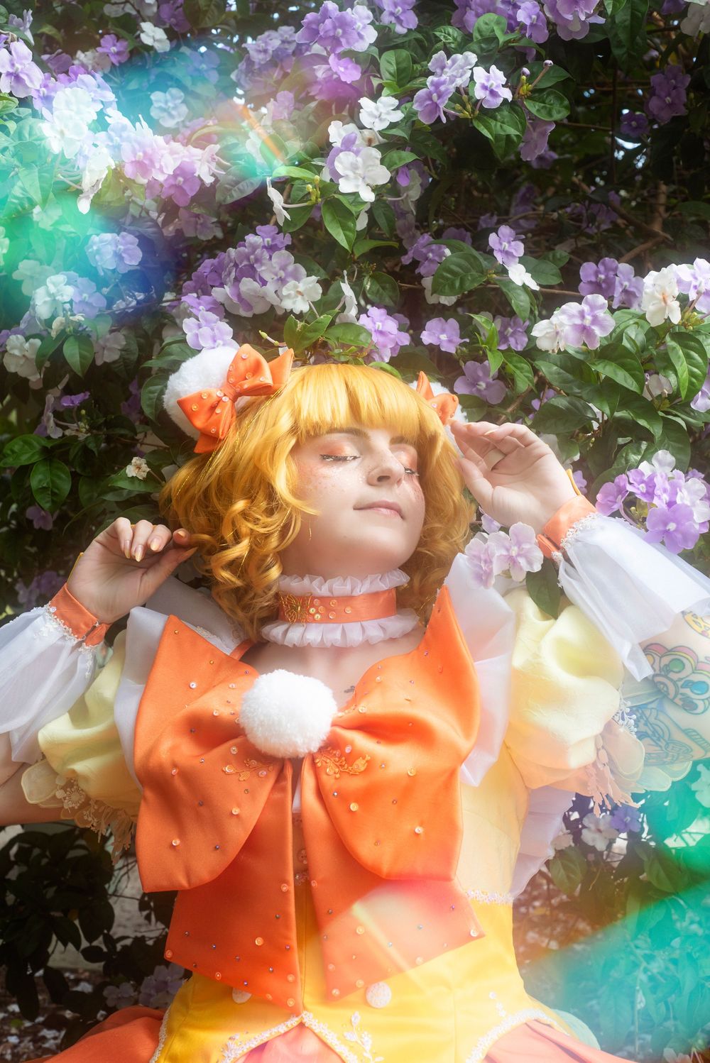 Solo Cosplay photography session at Harry Leu Gardens orlando showcasing dramatic portrait with cinematic posing