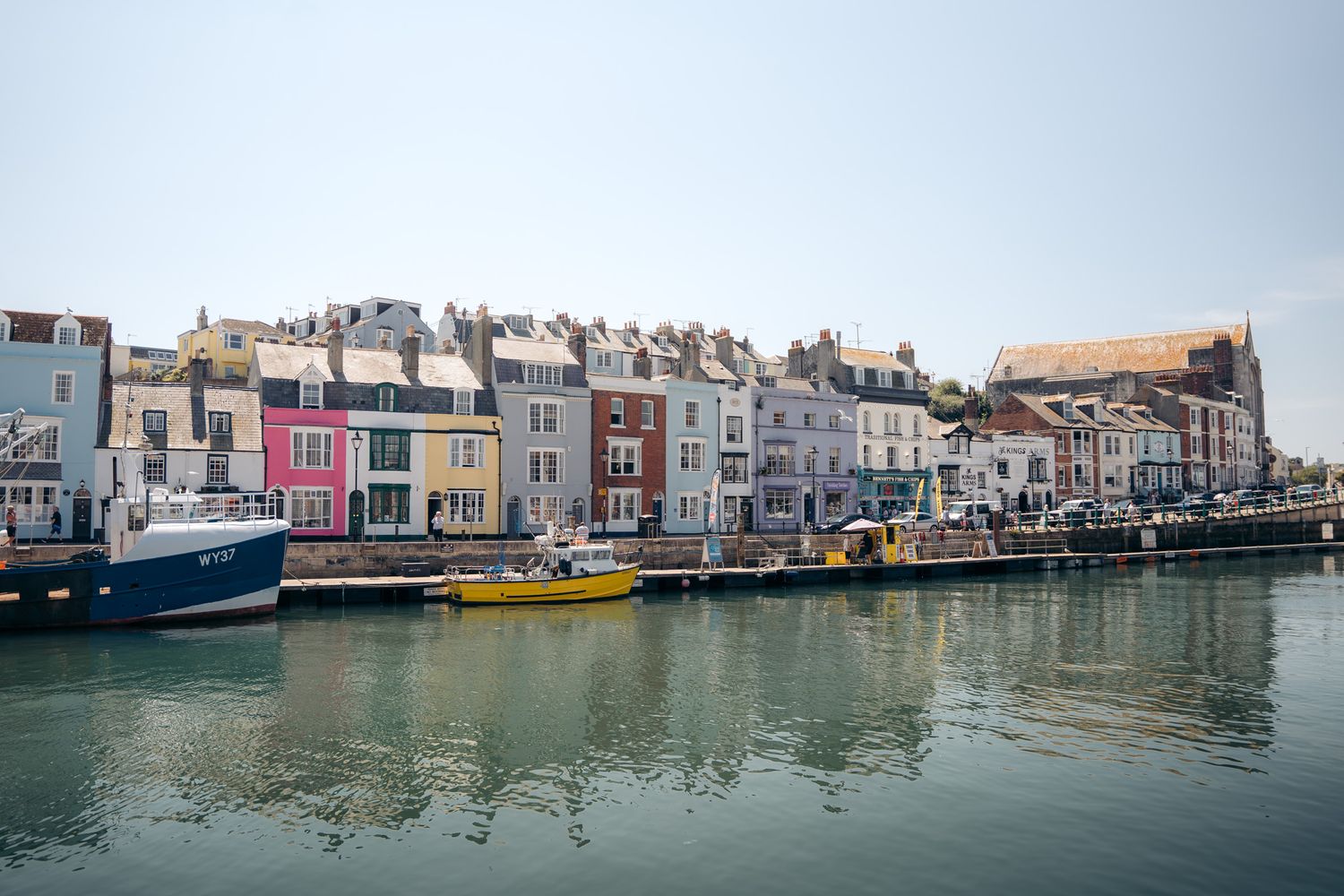 port de weymouth sur la jurassic coast en angleterre