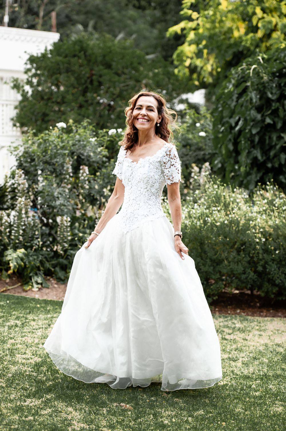 The bride at her shoot for renewing her wedding vows in Johannesburg