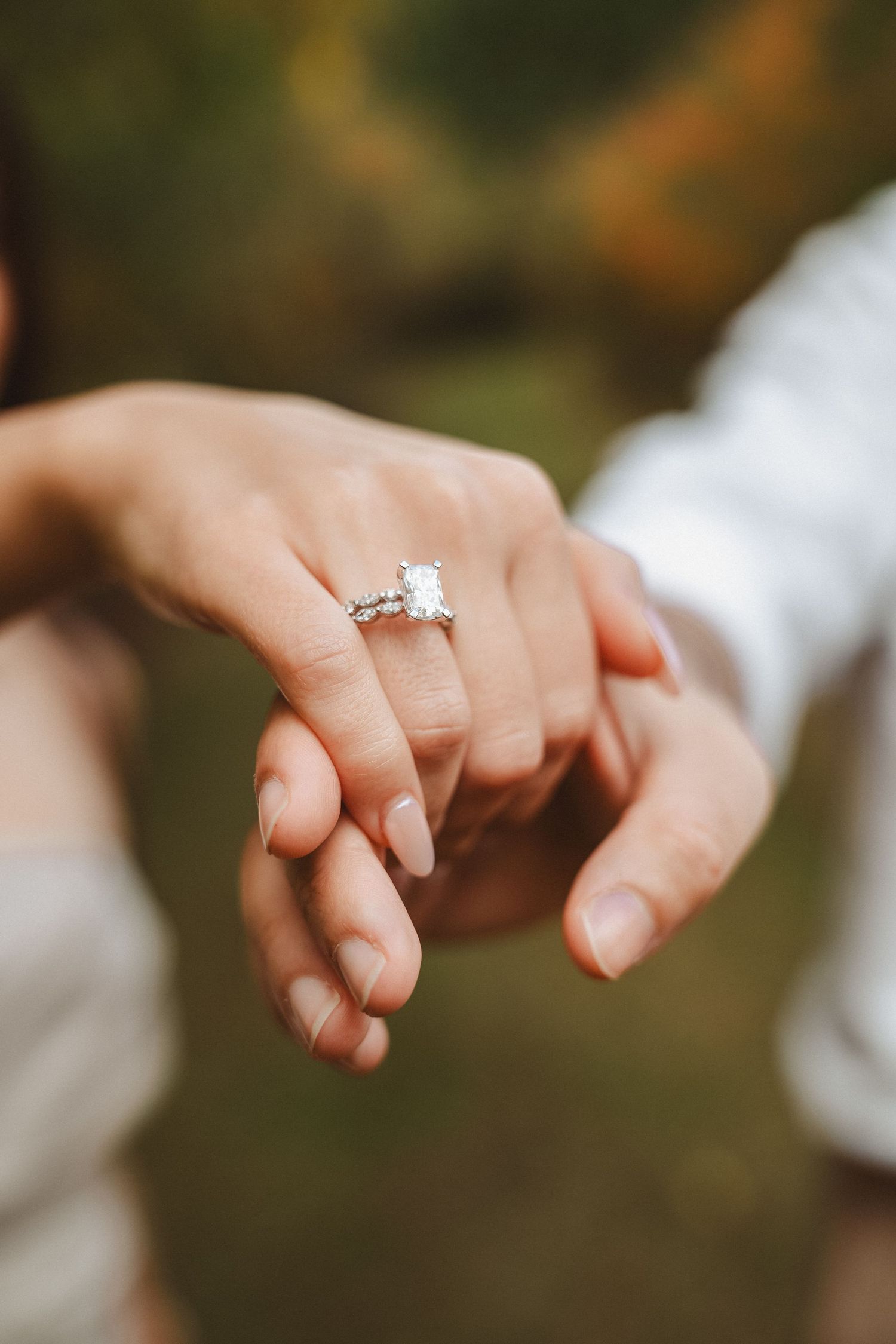 Engagement ring proposal photo shoot at Wildwood Garden, Sydney.