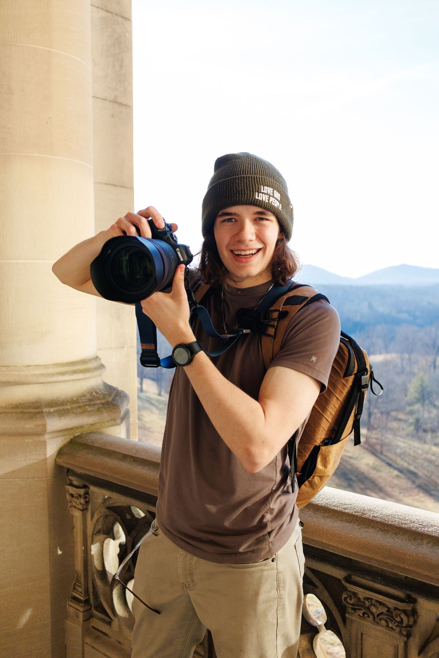 Adam Hetland smiling at camera