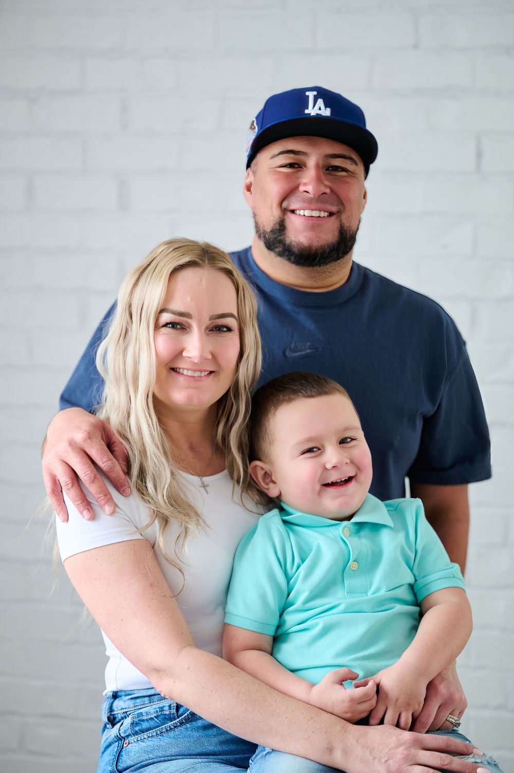 In-studio family portrait session