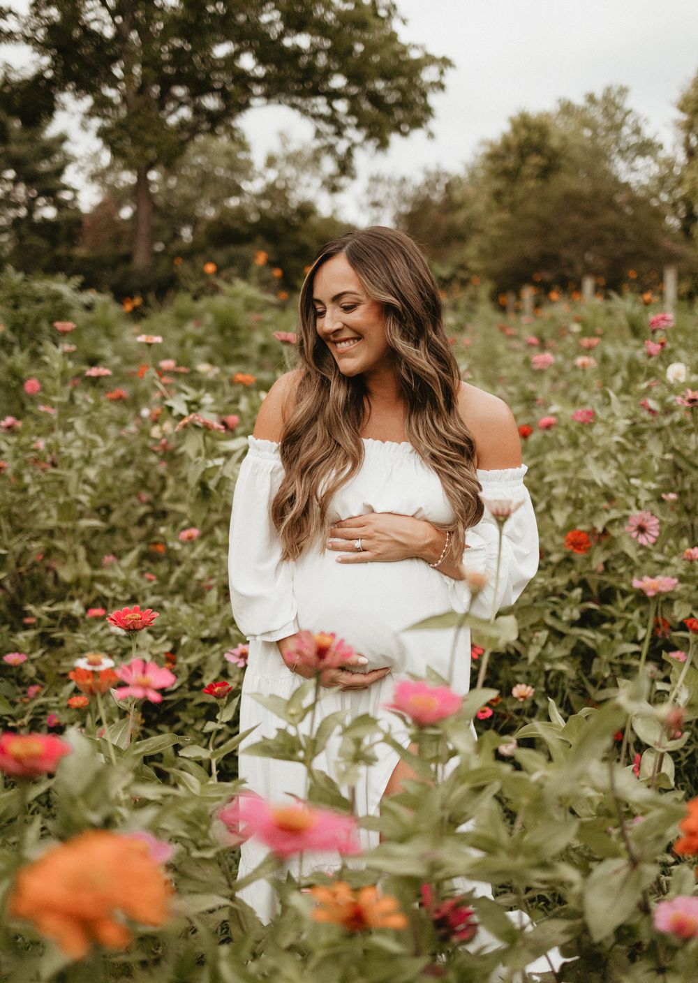 Wildflower maternity session