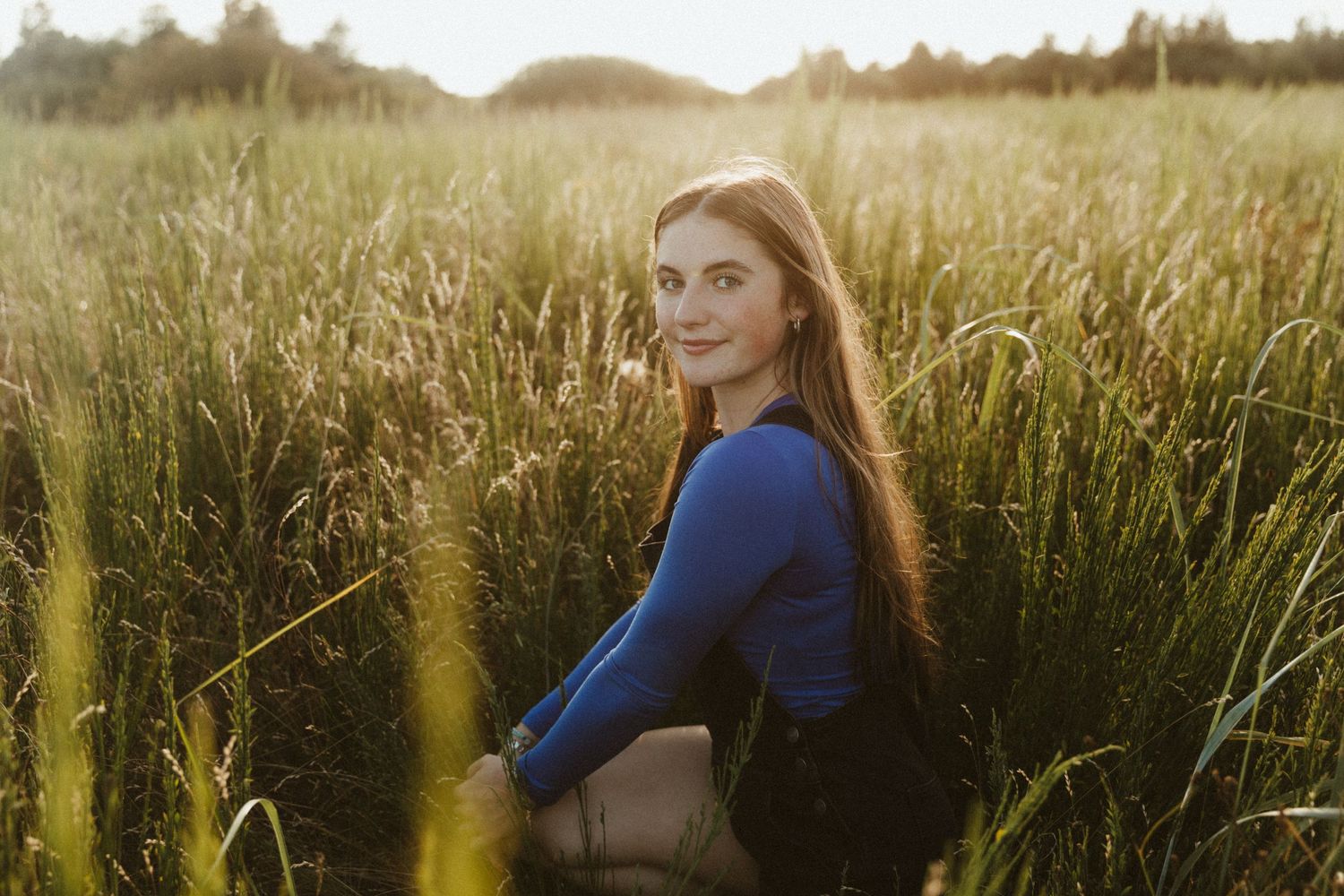glowing sunset senior portrait - Family, Portrait  & small wedding photographer based in Astoria, OR and serving the Oregon Coast