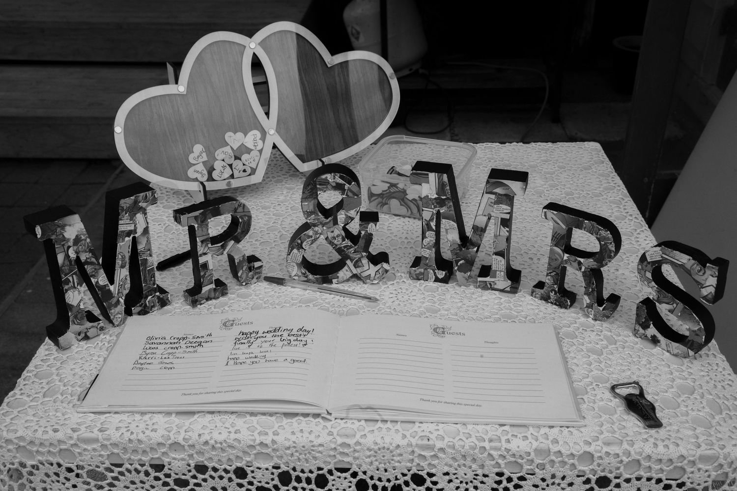 book and sign