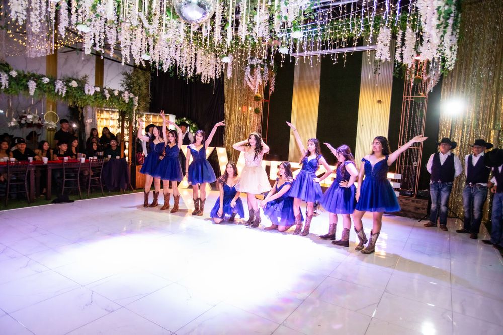 Beauty and the Beast quinceañera in El Paso, TX with portraits at Texas Tech and reception at Turquesa Events Ballroom.