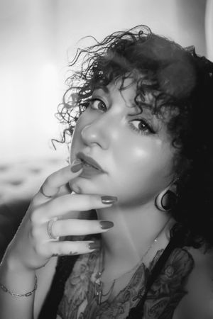 Moody black and white boudoir photography in Arcadia, FL — timeless, sultry, and full of femme power.