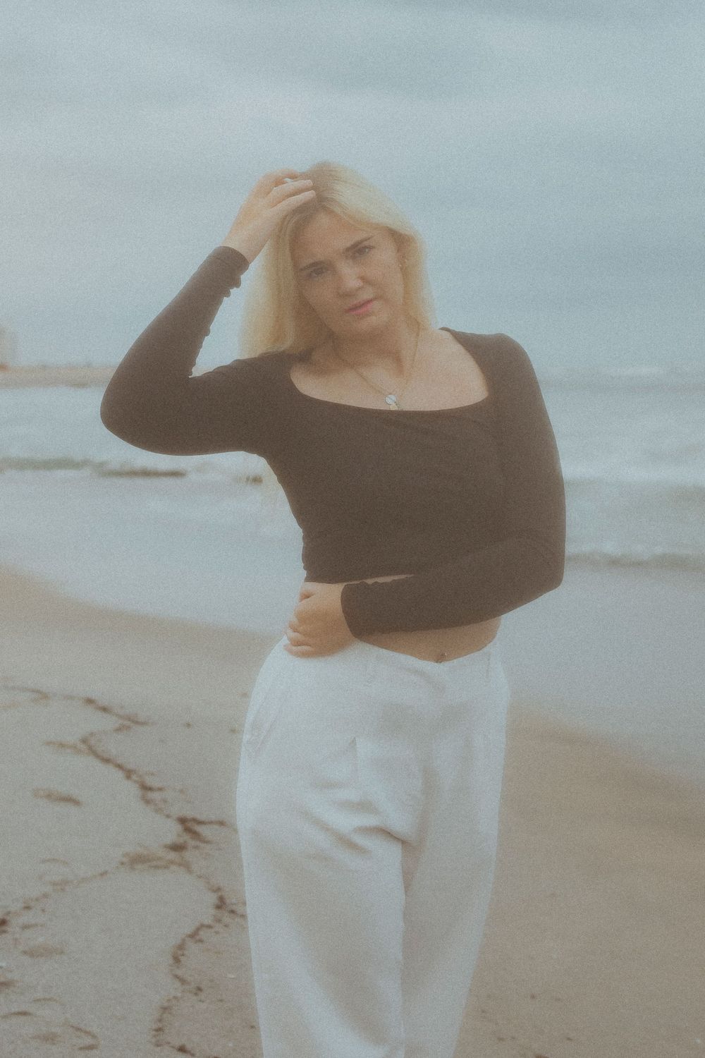 Misty Mornings in Swakopmund giving a moody effect for this portrait photoshoot