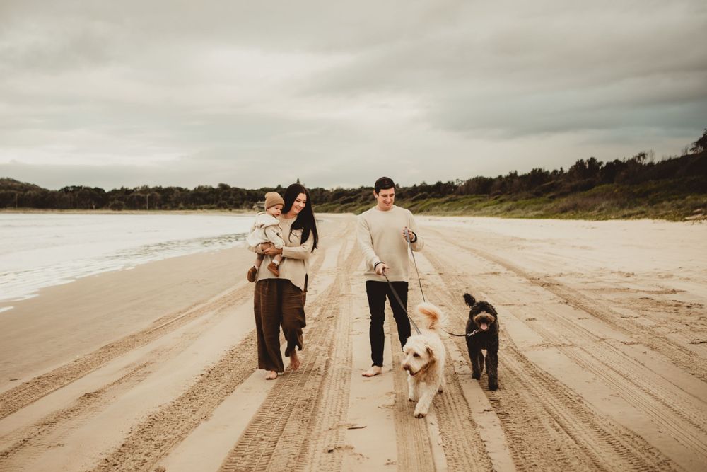 Crowdy Head Harrington family beach session pet photography