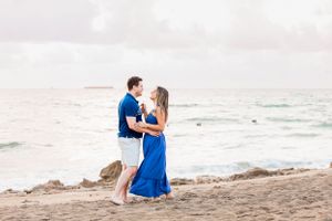 Loving couple photography on the beach