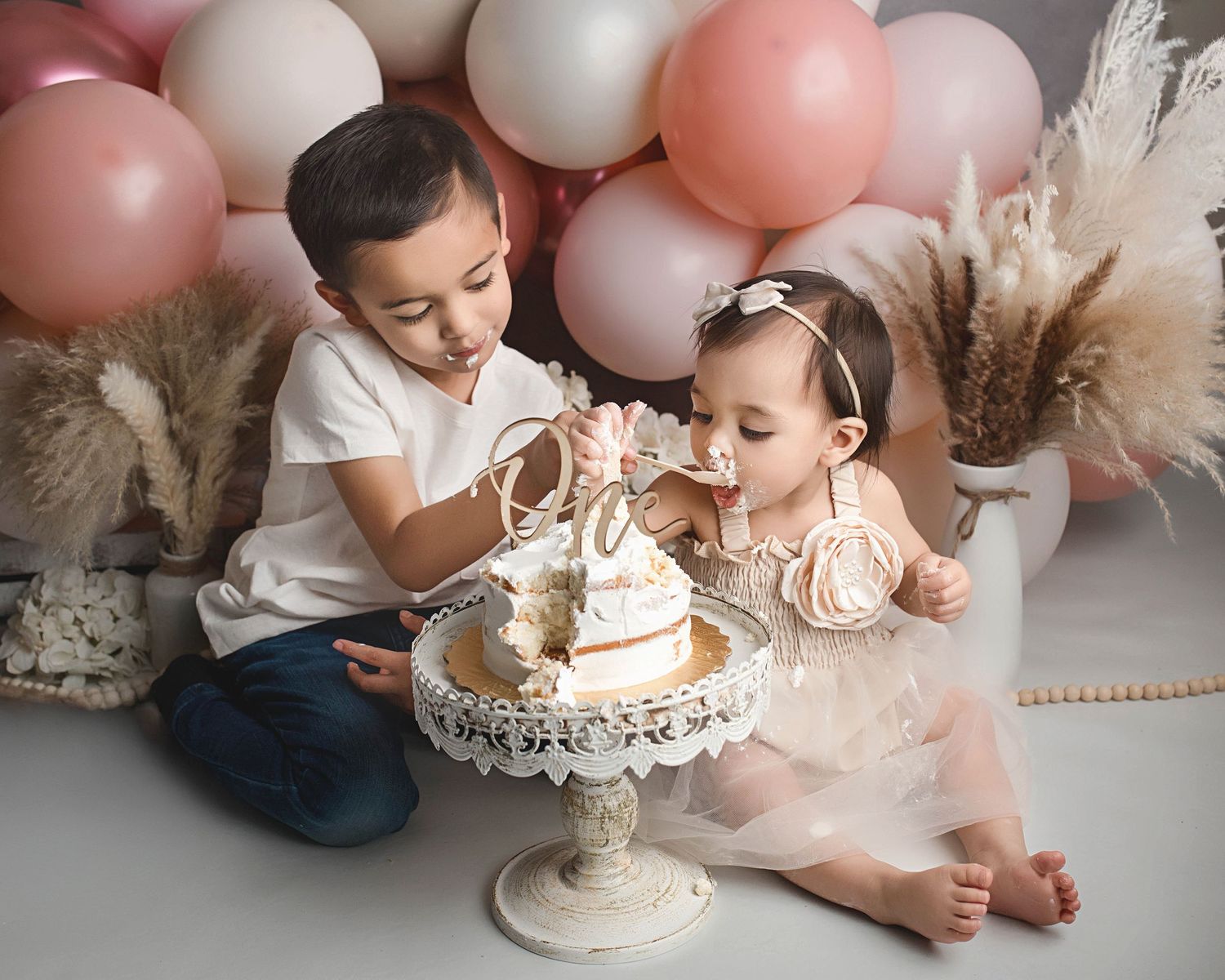 San Antonio One Year Cake Smash Photographer