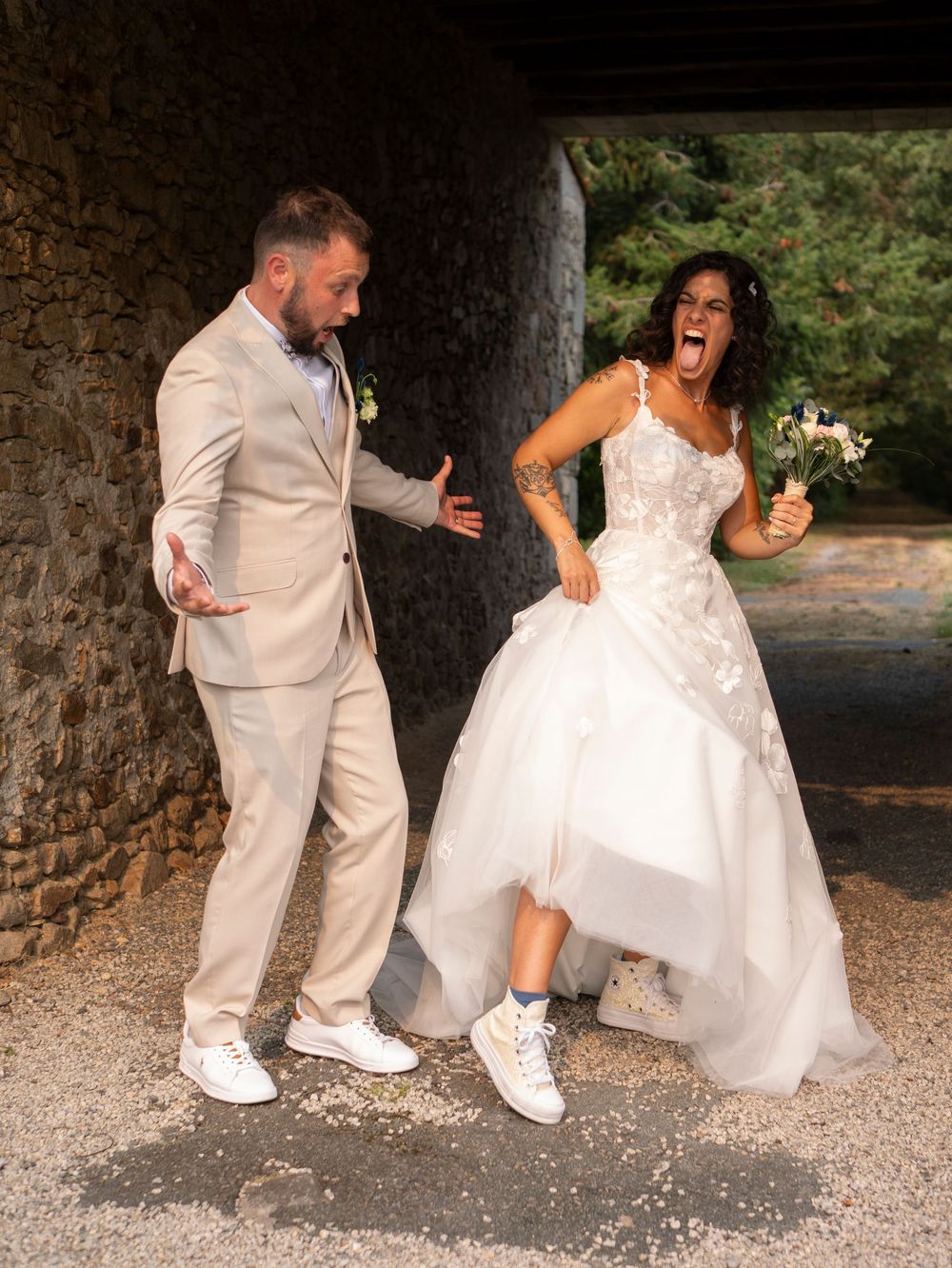 Photographe de mariage Vendée, photo de mariage, couple de jeunes mariés