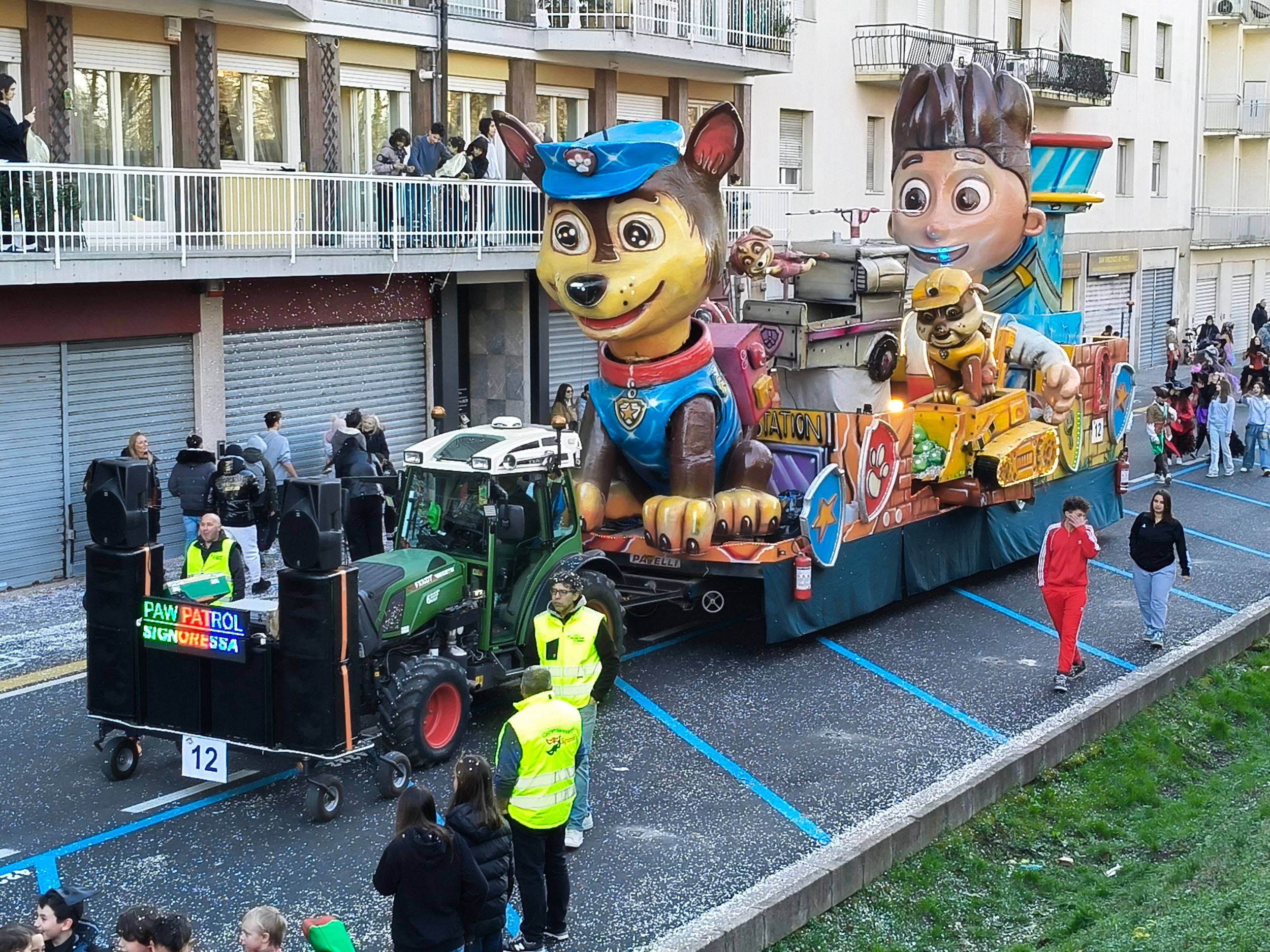 Treviso Carnival Parade 2026. The Pro Loco of Trevignano - Carnival Group Together Signoressa with the show “Paw Patrol”.