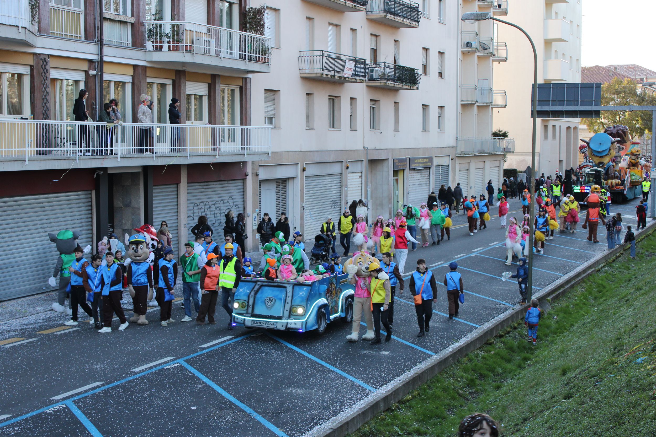 Treviso Carnival Parade 2026. The Pro Loco of Trevignano - Carnival Group Together Signoressa with the show “Paw Patrol”.