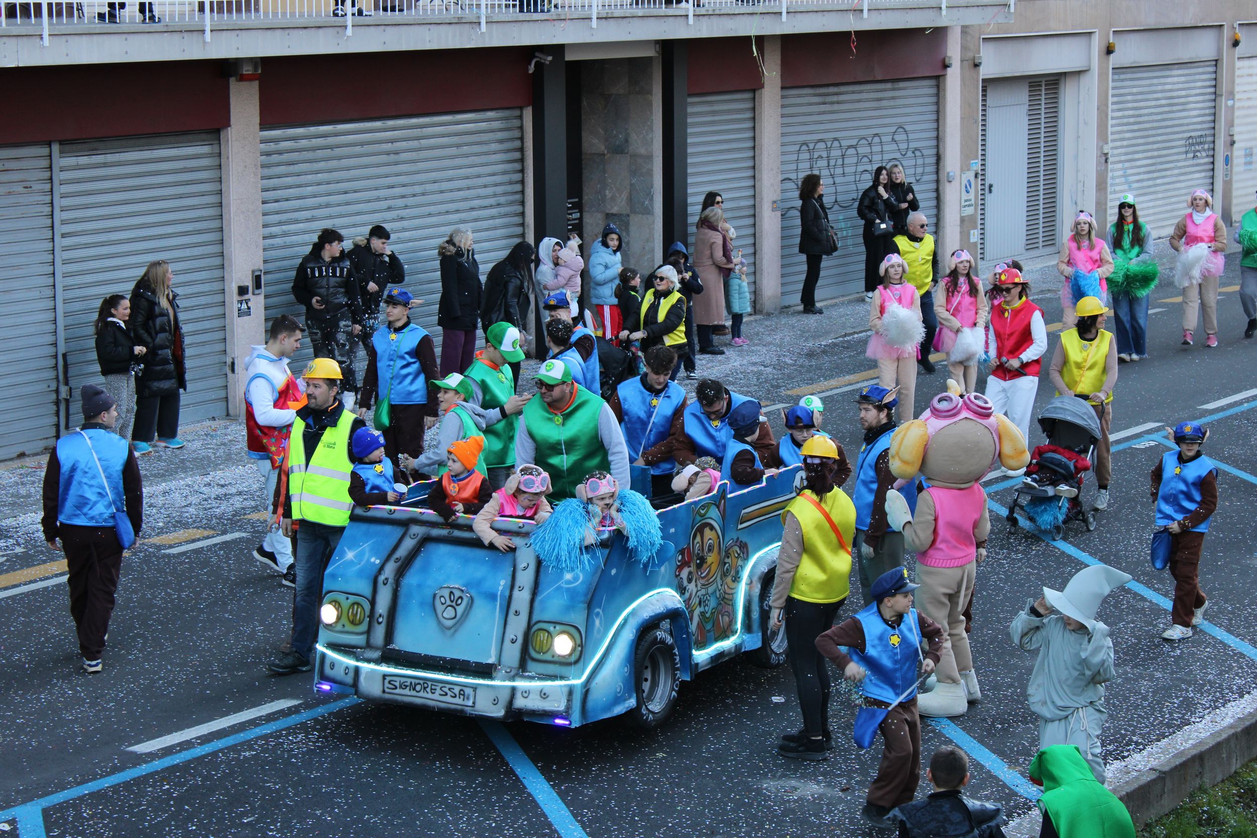 Treviso Carnival Parade 2026. The Pro Loco of Trevignano - Carnival Group Together Signoressa with the show “Paw Patrol”.