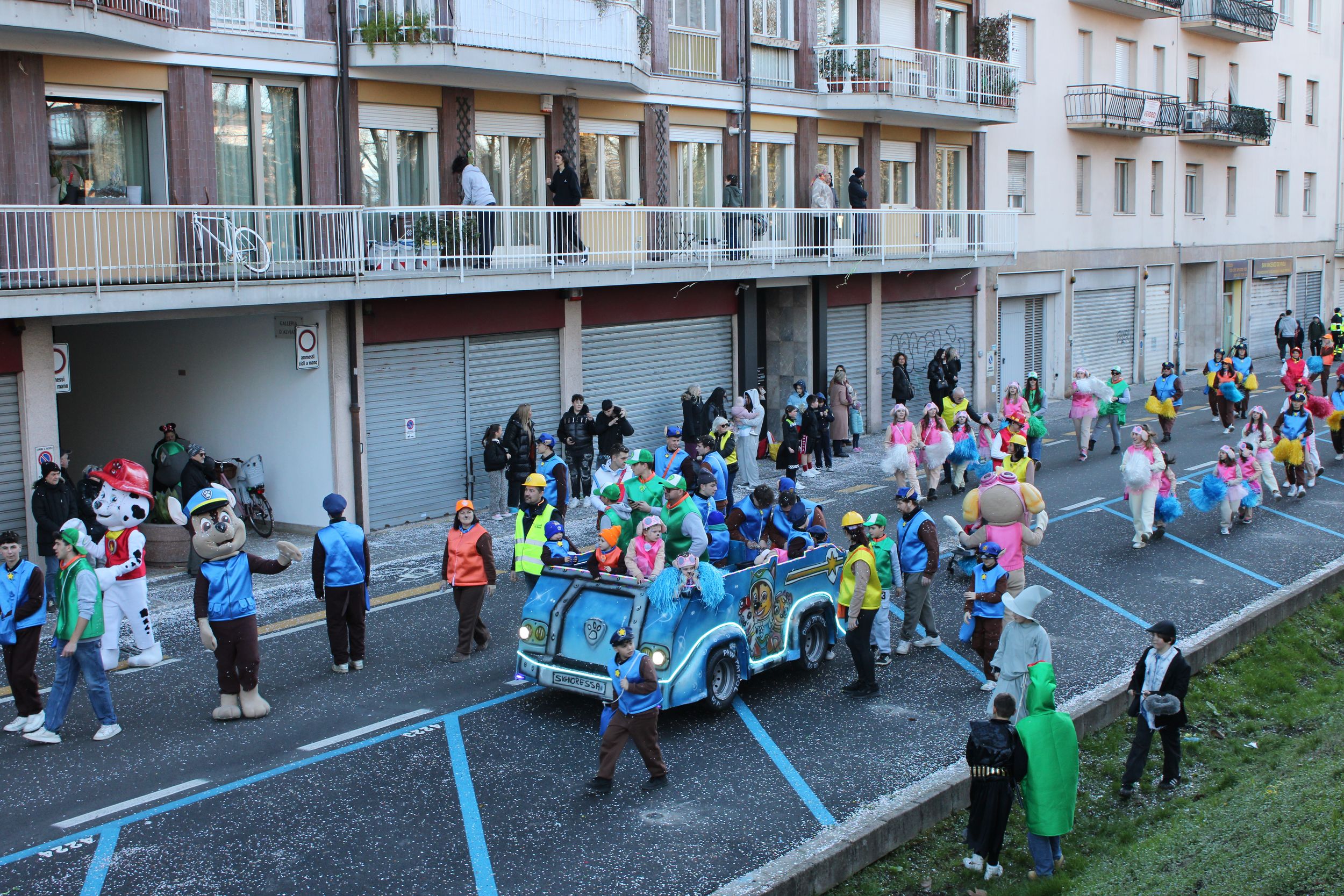 Treviso Carnival Parade 2026. The Pro Loco of Trevignano - Carnival Group Together Signoressa with the show “Paw Patrol”.