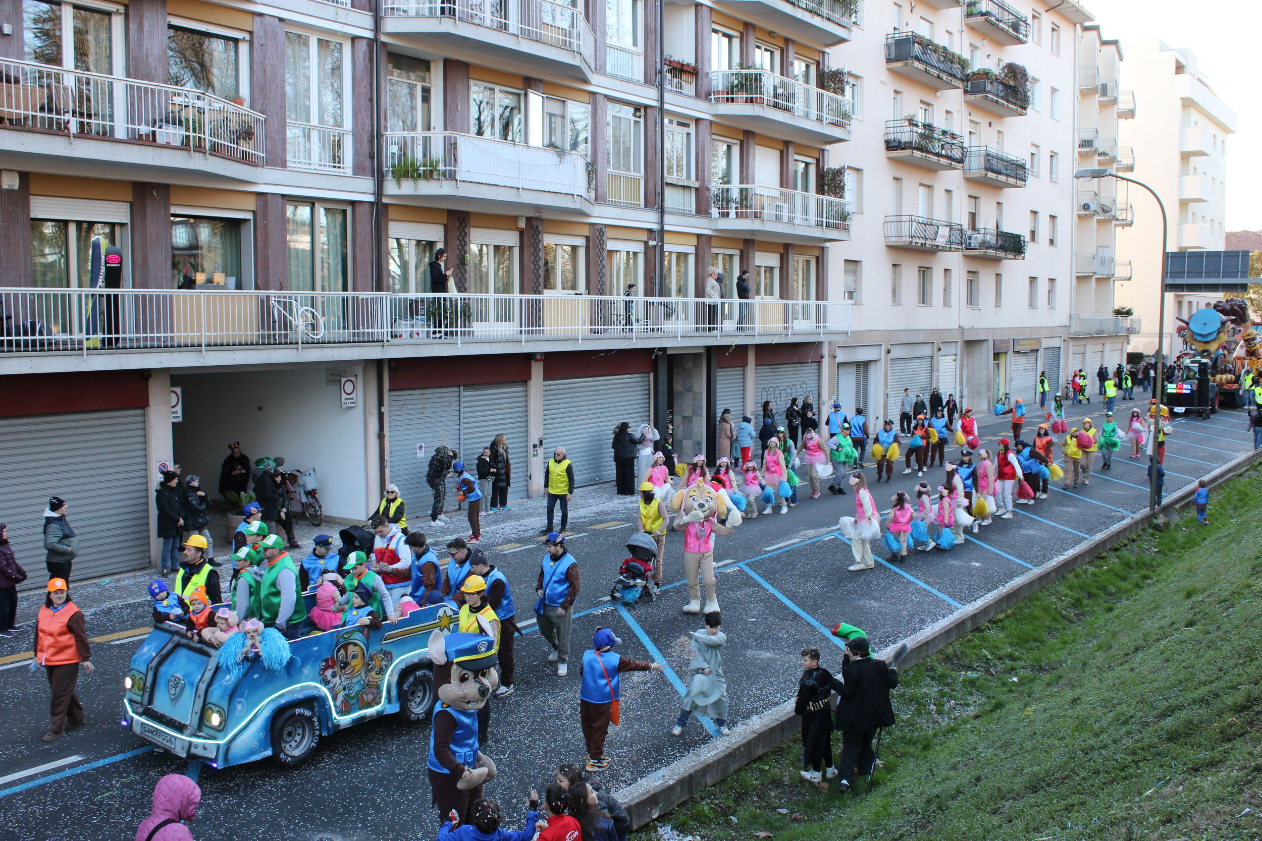 Treviso Carnival Parade 2026. The Pro Loco of Trevignano - Carnival Group Together Signoressa with the show “Paw Patrol”.