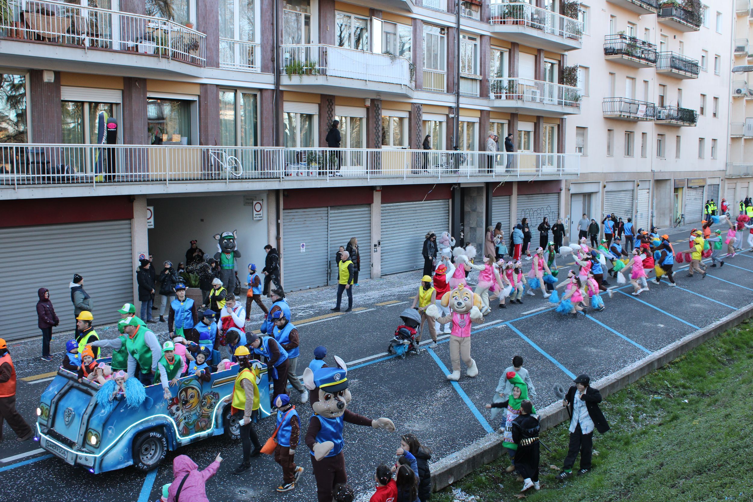 Treviso Carnival Parade 2026. The Pro Loco of Trevignano - Carnival Group Together Signoressa with the show “Paw Patrol”.