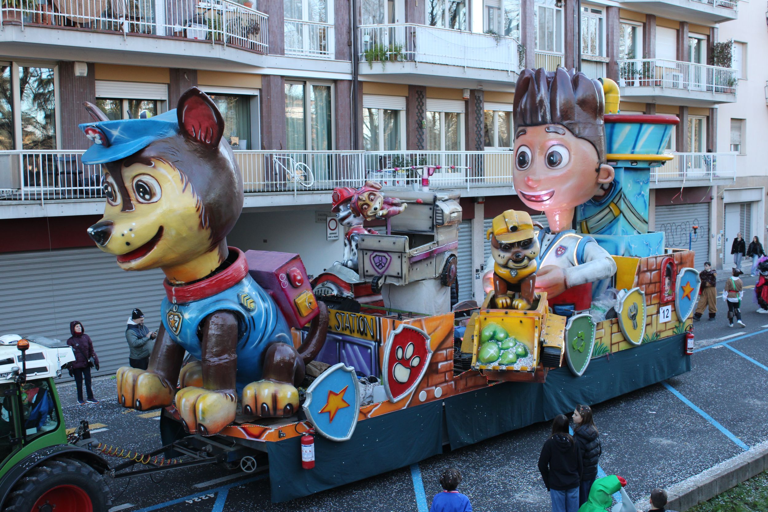 Treviso Carnival Parade 2026. The Pro Loco of Trevignano - Carnival Group Together Signoressa with the show “Paw Patrol”.